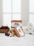 Cherry Almond Natural Shea Butter Soap (Vegan) 1/2 inch